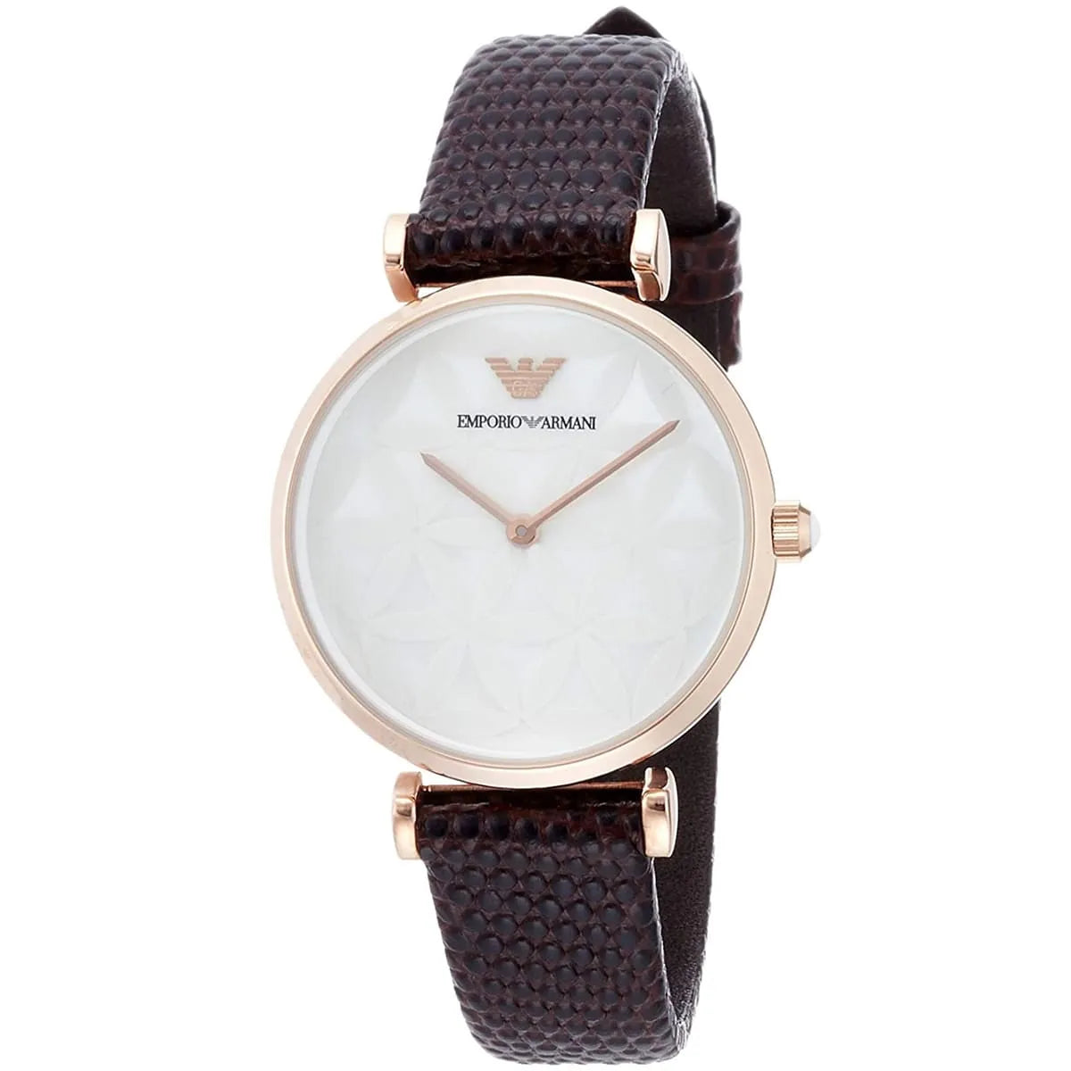 Emporio Armani Rose Gold White Dial Women's Watch Ar1990