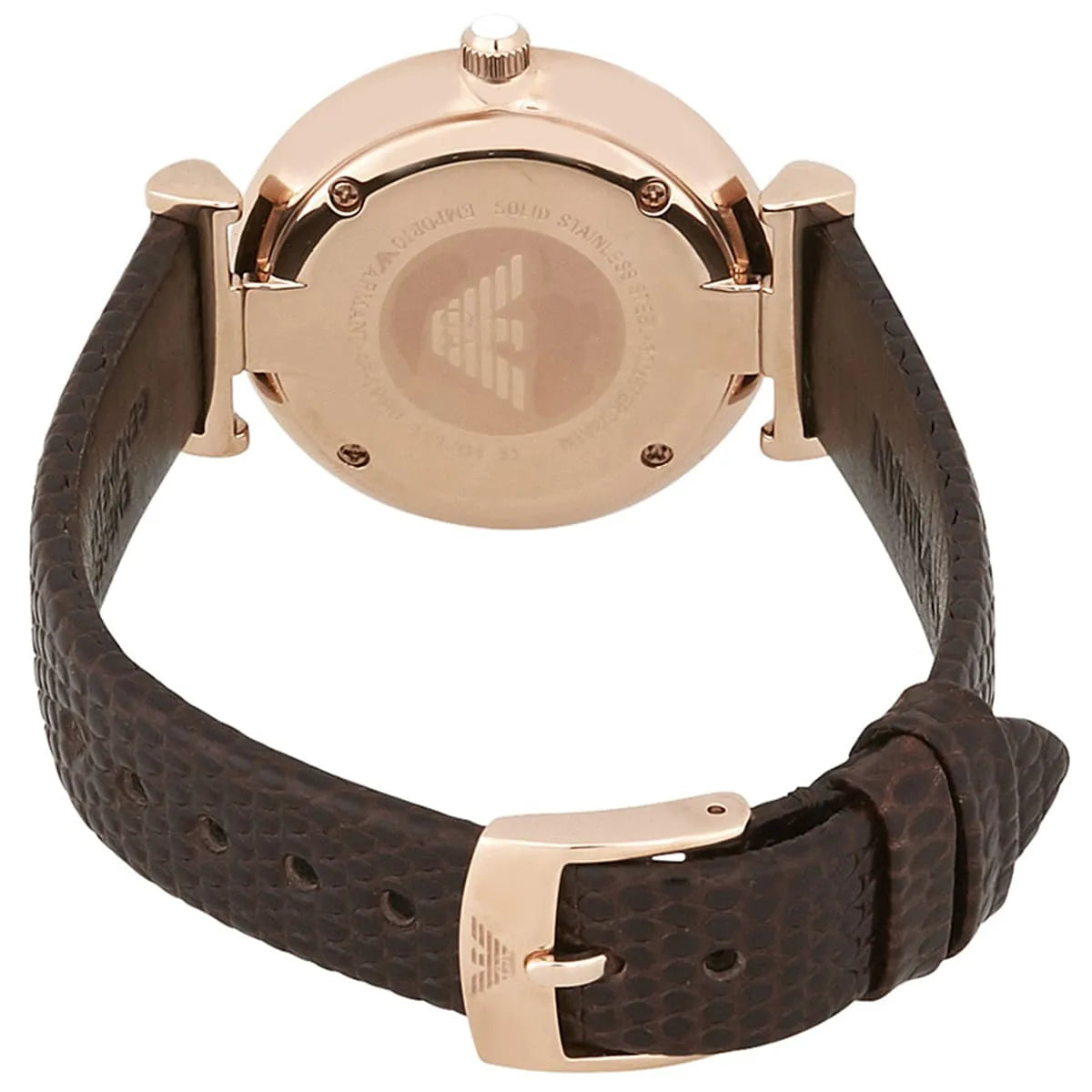 Emporio Armani Rose Gold White Dial Women's Watch Ar1990