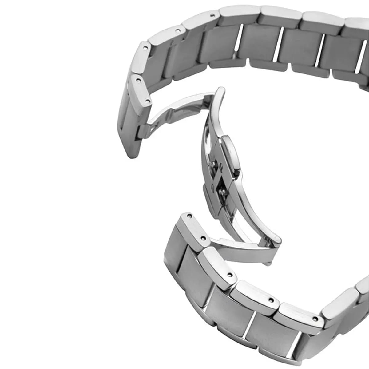 Emporio Armani Classic Quartz White Dial Silver Steel Strap Men Watch - AR2431