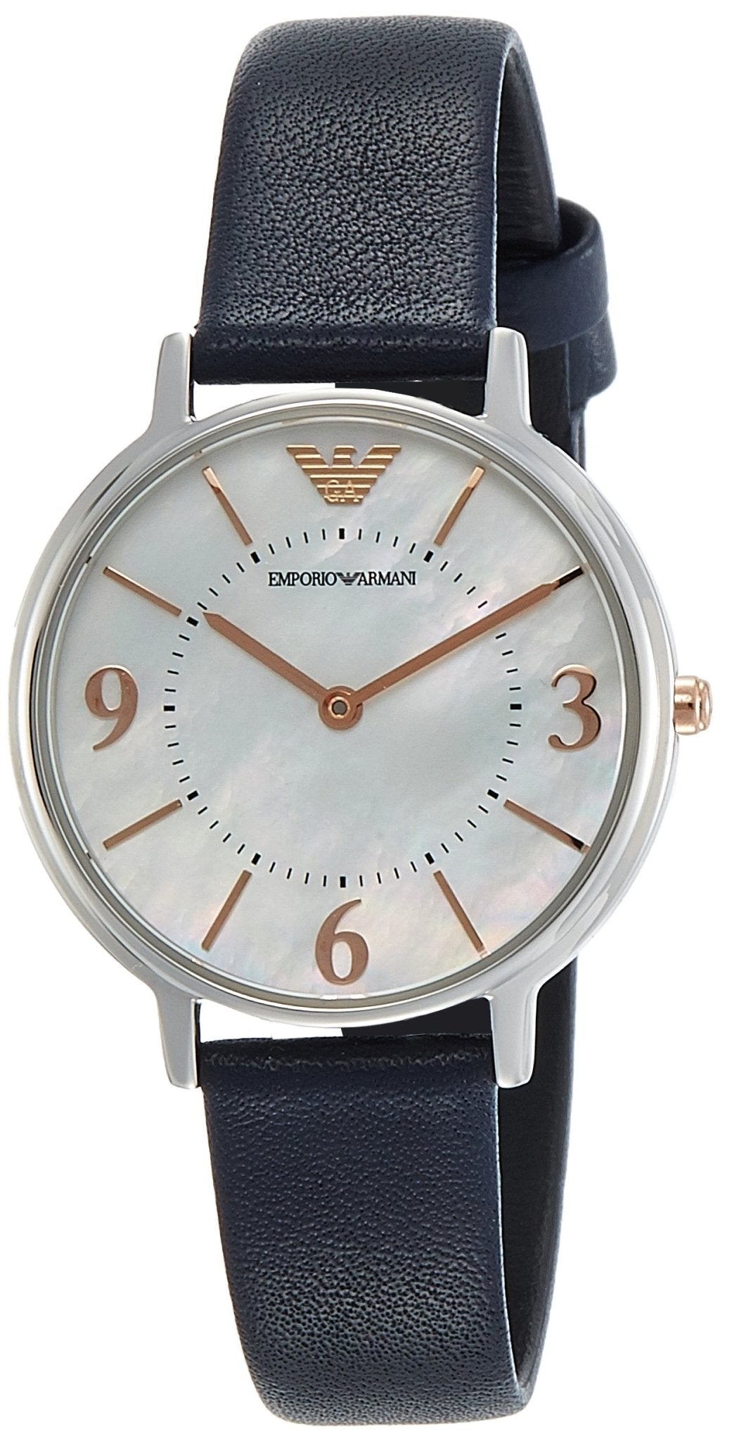 Emporio Armani Blue Leather Band Womens Watch - AR2509