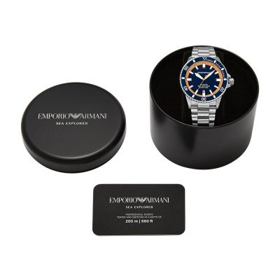 Emporio Armani Sea Explorer AR60090 watch with presentation box and documentation included
