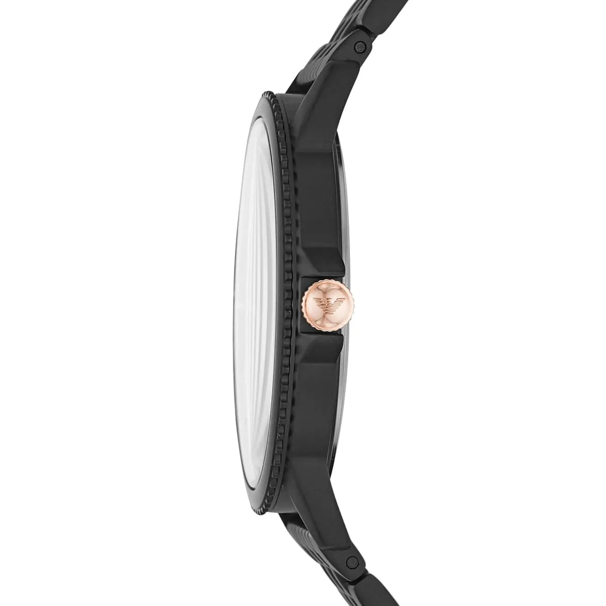 Emporio Armani Quartz Black Stainless Steel Black Dial 41mm Watch Men's AR80021