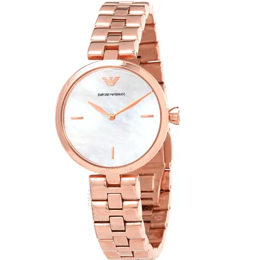 Emporio Armani Arianna Quartz Mother of Pearl Dial Ladies Watch - AR11196