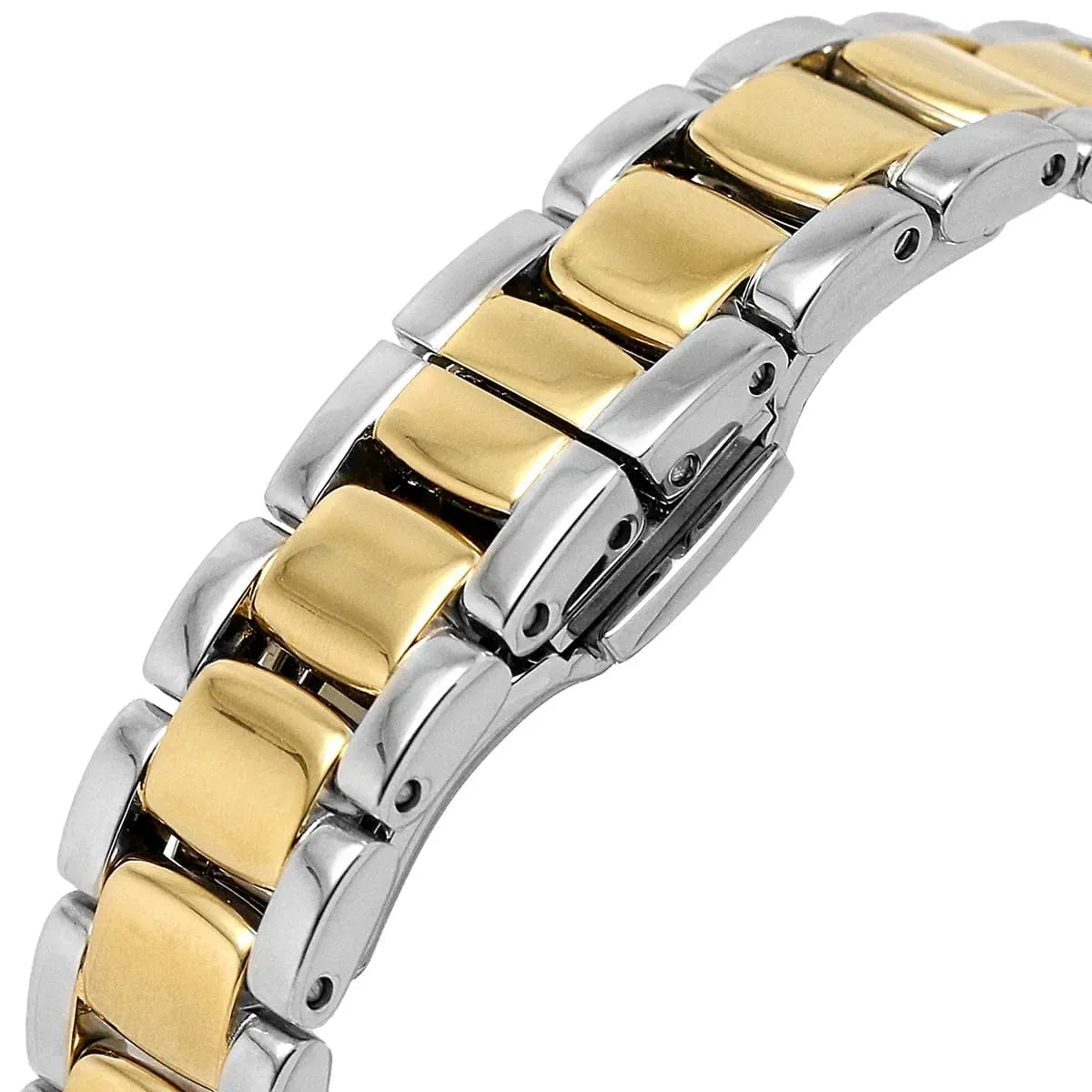 Emporio Armani Cleo Three Hand MOP Dial Two Tone Steel Strap Women Watch - AR11513