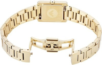 Emporio Armani Genni White Dial Gold-Tone Quartz Women's Watch - AR11663