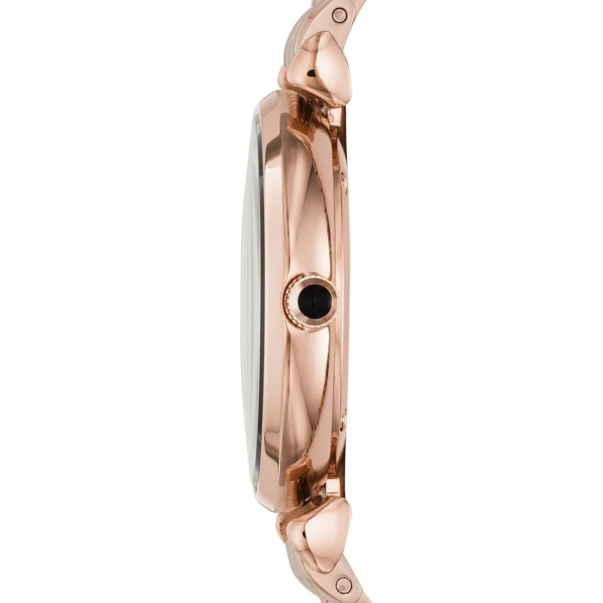 Emporio Armani Gianni T-Bar Quartz Black Mother of Pearl Dial Ladies Watch AR11145