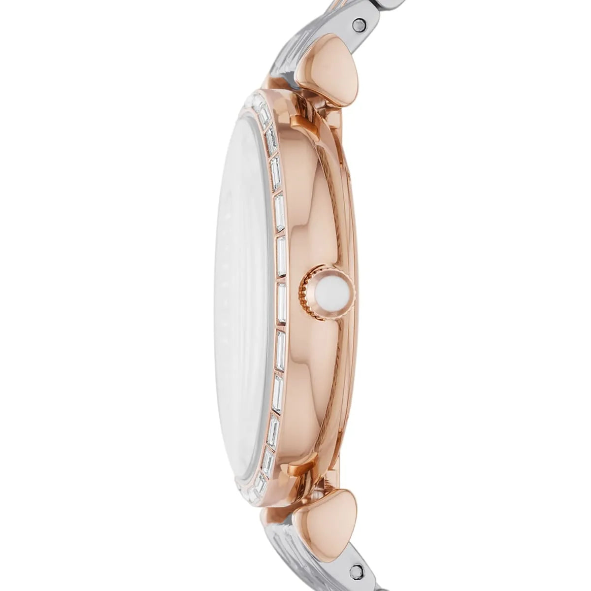 Emporio Armani Gianni T-Bar Quartz Silver Dial Women's Watch - AR11293