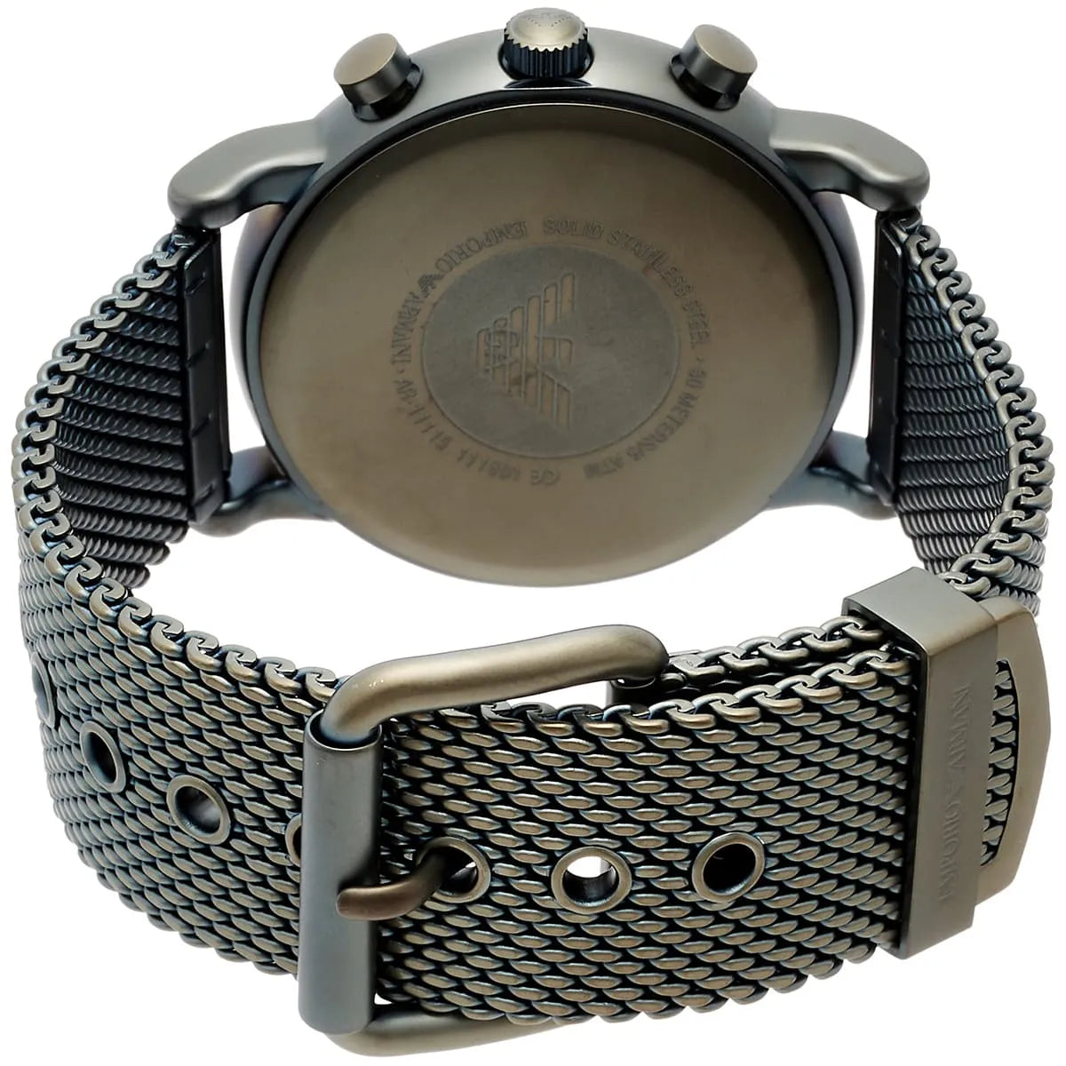 Emporio Armani Luigi Black Stainless-Steel Quartz Fashion Men's Watch AR11115