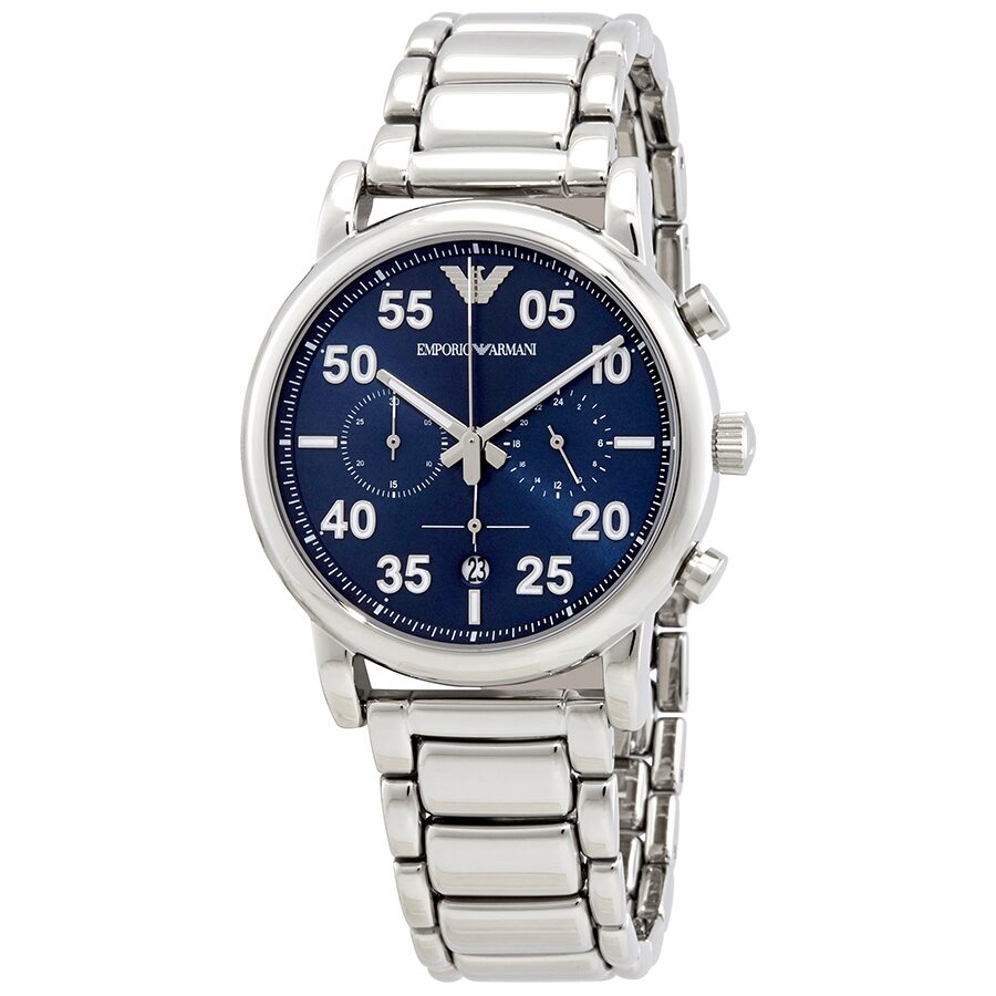 Emporio Armani Luigi Chronograph Quartz Blue Dial Men's Watch AR11132