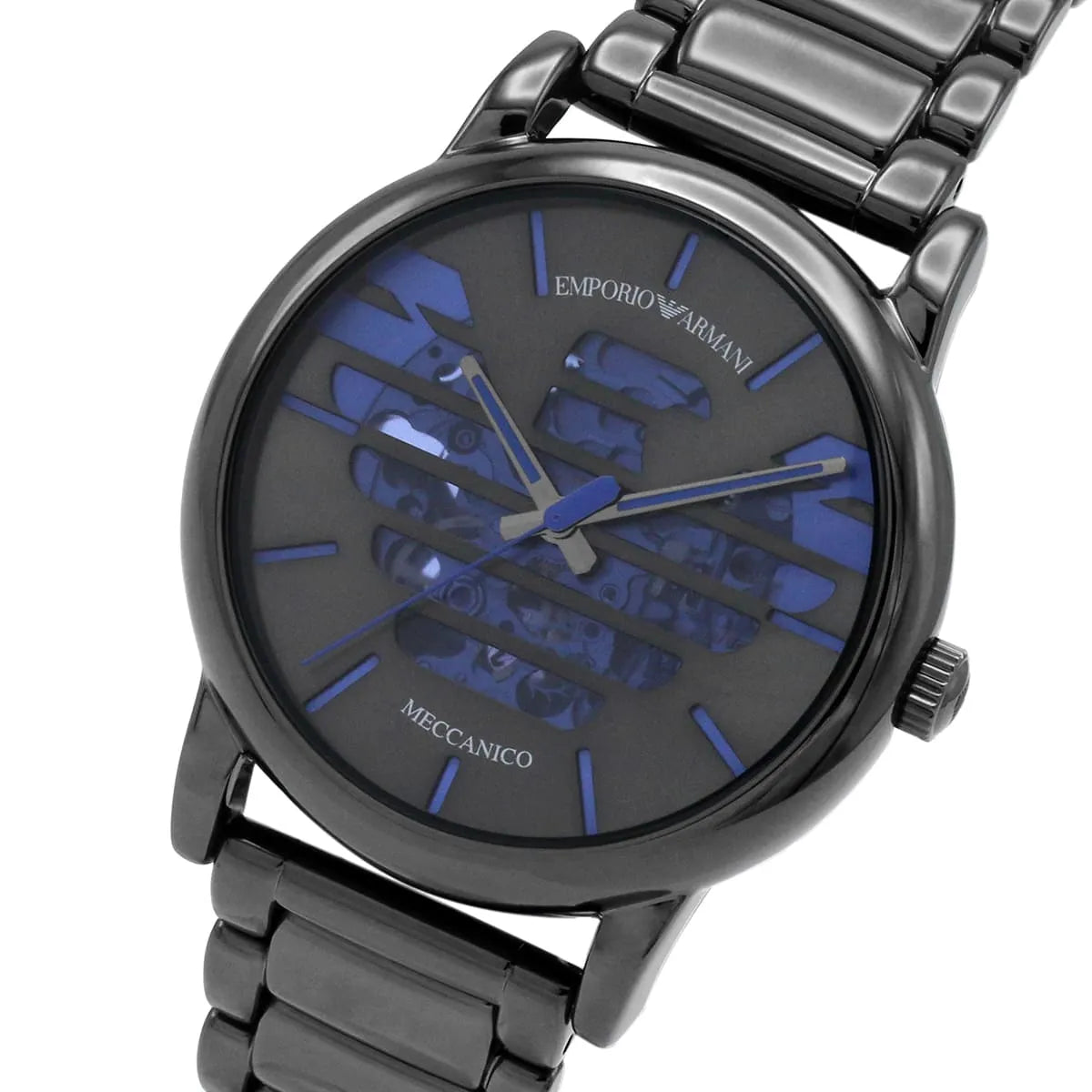 Emporio Armani Meccanico Automatic Grey Dial Steel Strap Watch For Men AR60029