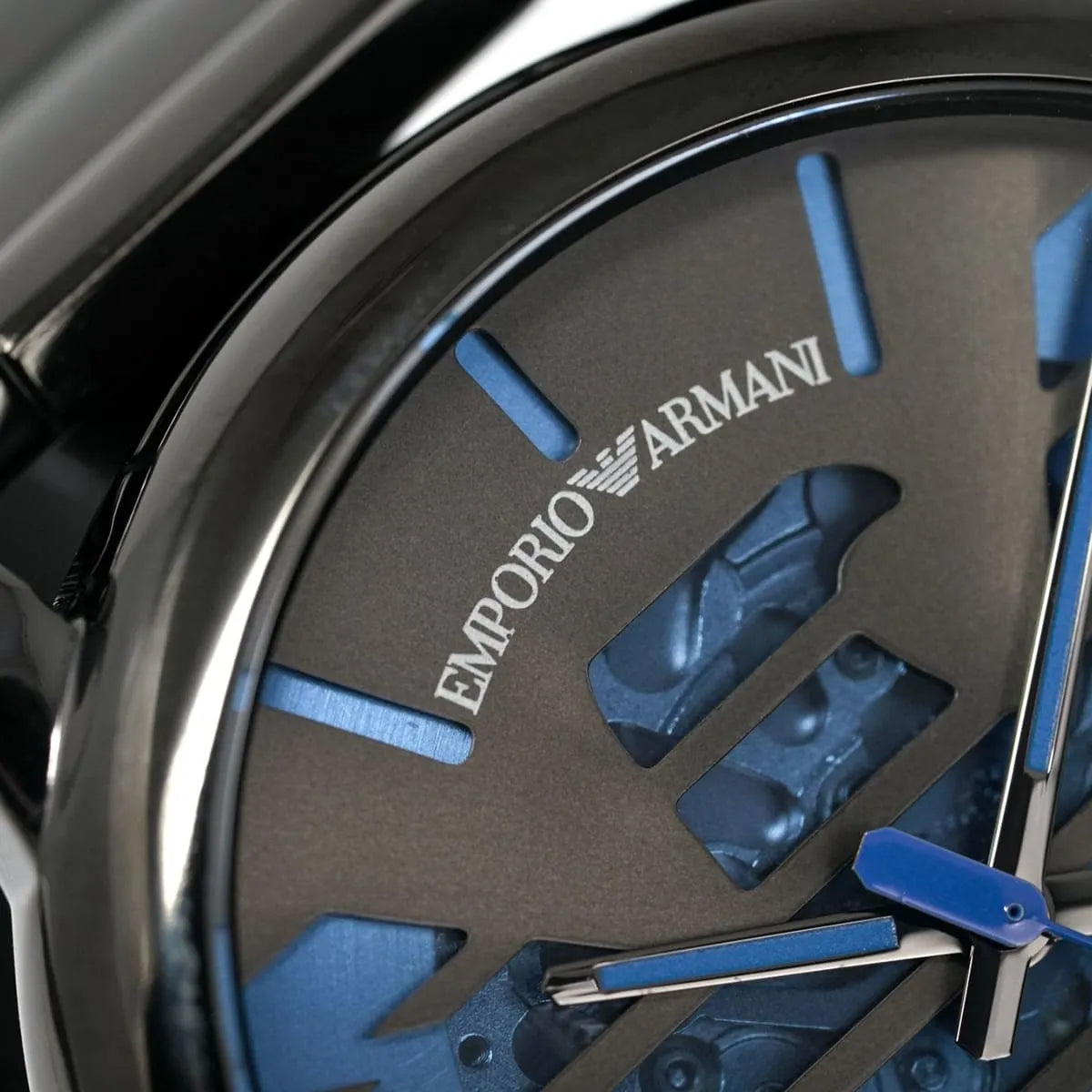 Emporio Armani Meccanico Automatic Grey Dial Steel Strap Watch For Men AR60029