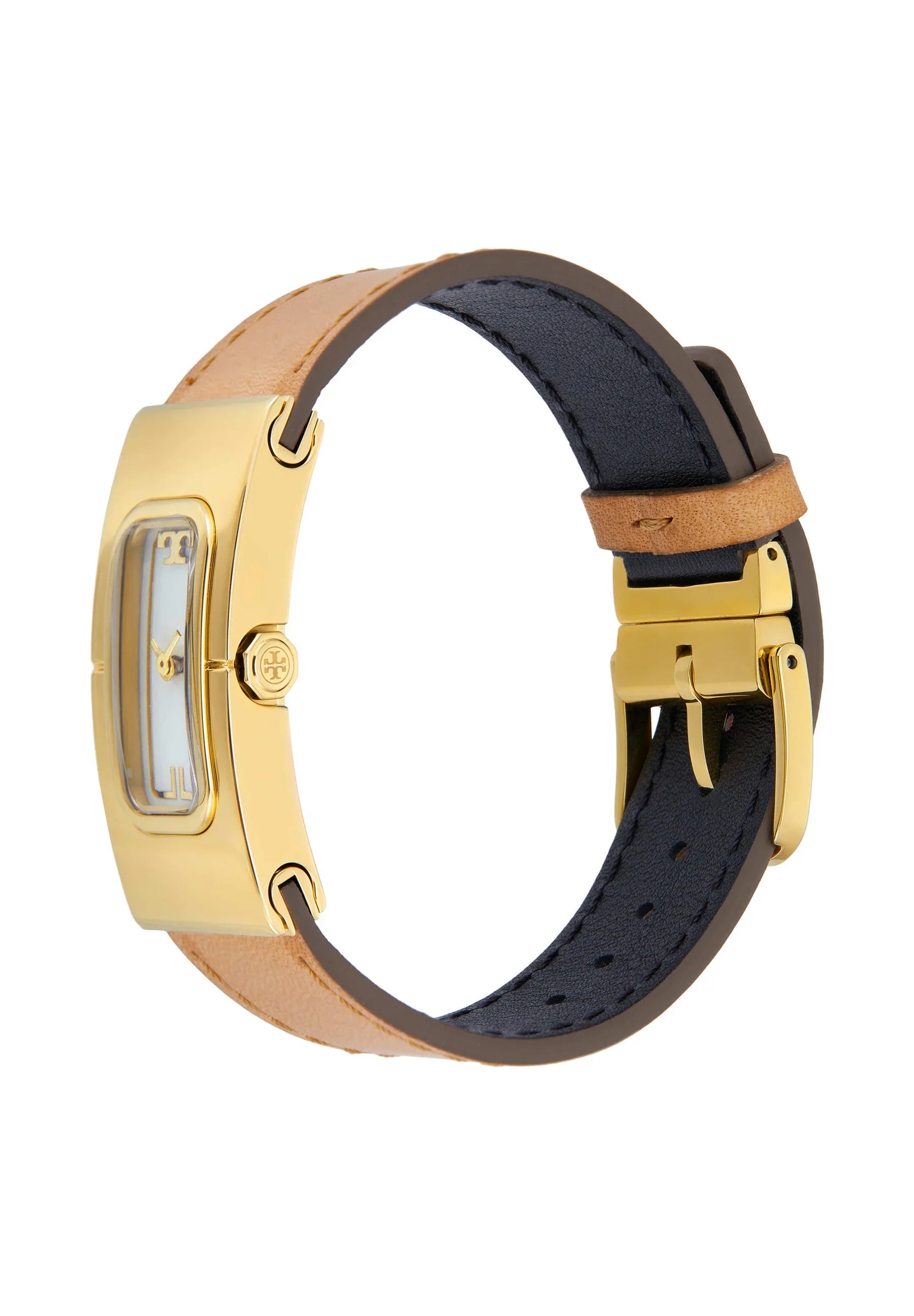 Tory Burch Brown Leather Strap 18mm Women Watch TBW3047