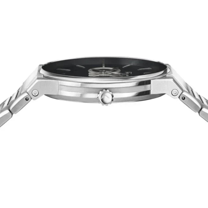 Ferragamo Salvatore Sapphire watch side profile with crown and lugs