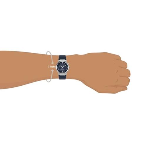 Ferragamo chronograph watch illustrated on wrist showing case size