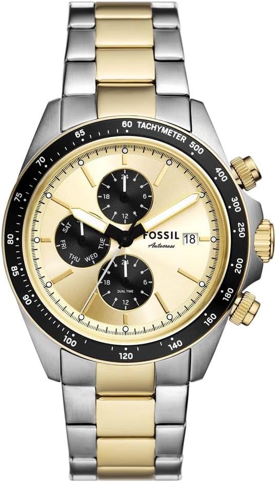 Fossil Autocross Multifunction Two-Tone Stainless Steel Men's Watch - BQ2876