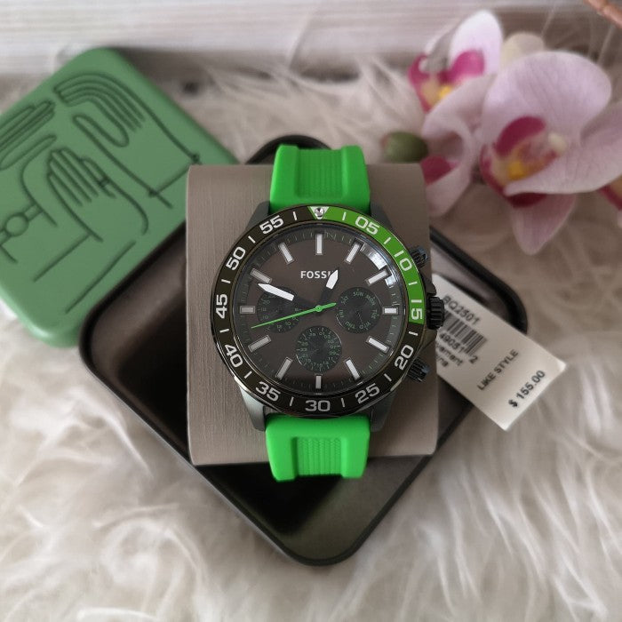 Fossil Bannon BQ2501 watch with retail box and accessories