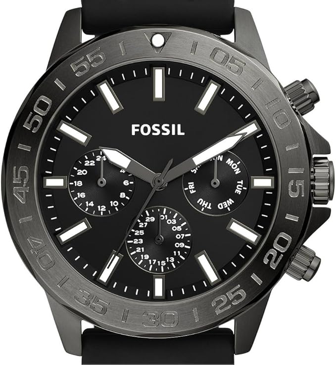 Fossil Bannon Multifunction Black Silicone Men's Watch - BQ2711