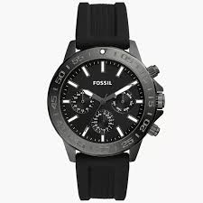 Fossil Bannon Multifunction Black Silicone Men's Watch - BQ2711