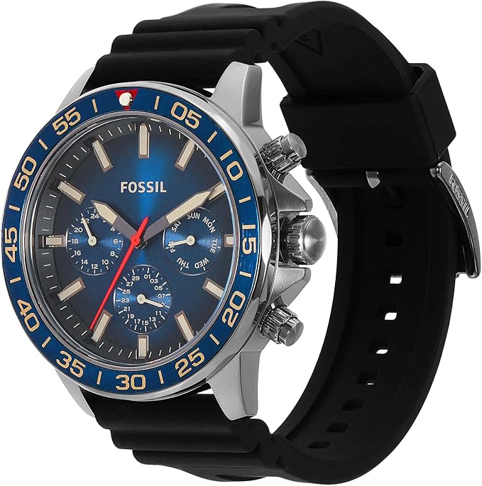 Fossil Bannon Smoke Silicone Men's Watch - BQ2772