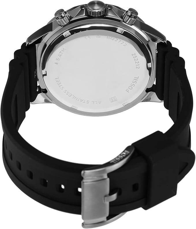 Fossil Bannon Smoke Silicone Men's Watch - BQ2772