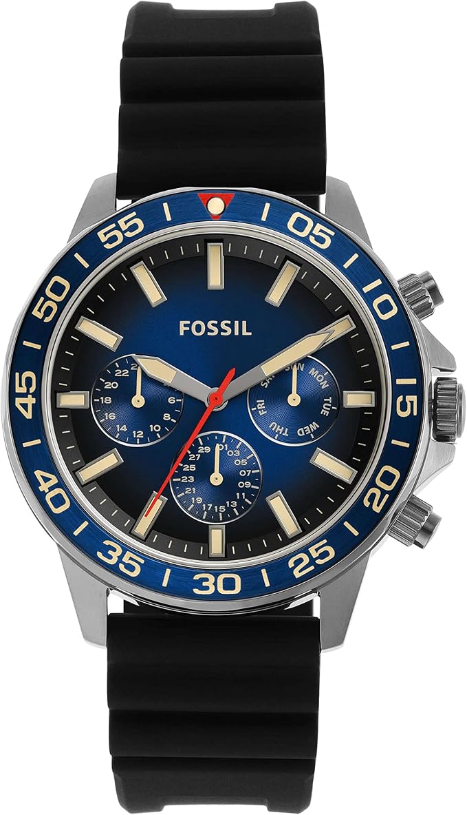 Fossil Bannon Smoke Silicone Men's Watch - BQ2772