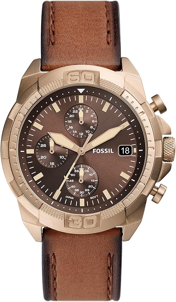 Fossil Bronson Chronograph Brown Dial Men's Watch - FS5857