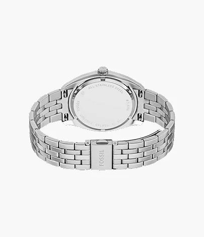 Campbell Three-Hand Day-Date Stainless Steel Watch - FS6140