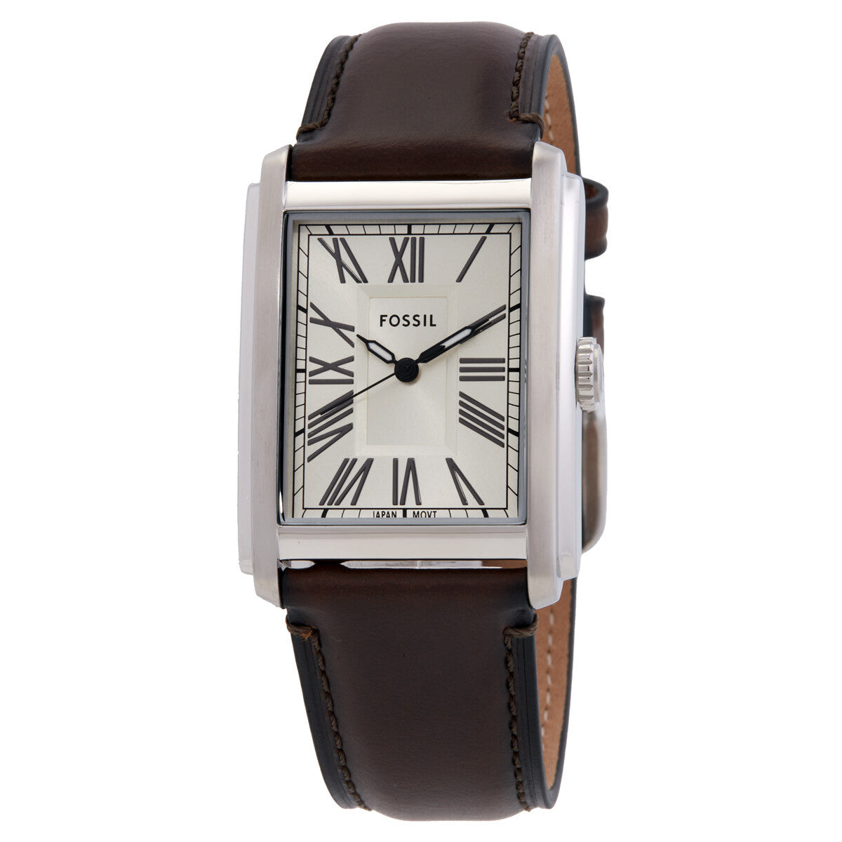 Fossil Carraway Three-Hand Brown Leather Men's Watch - FS6012