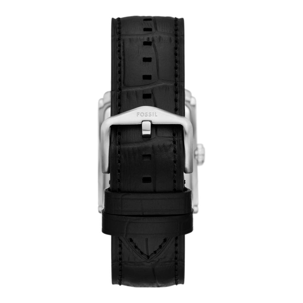 Fossil Carraway Three-Hand Black Croco Leather Men's Watch - FS6078