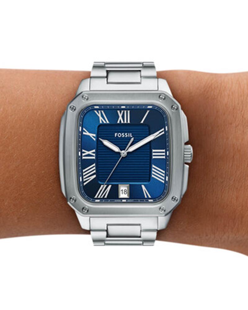 Fossil Crosby Three-Hand Date Stainless Steel Watch - FS6121