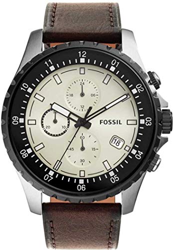 Fossil Dillinger Chronograph Brown Leather Men's Watch - FS5674