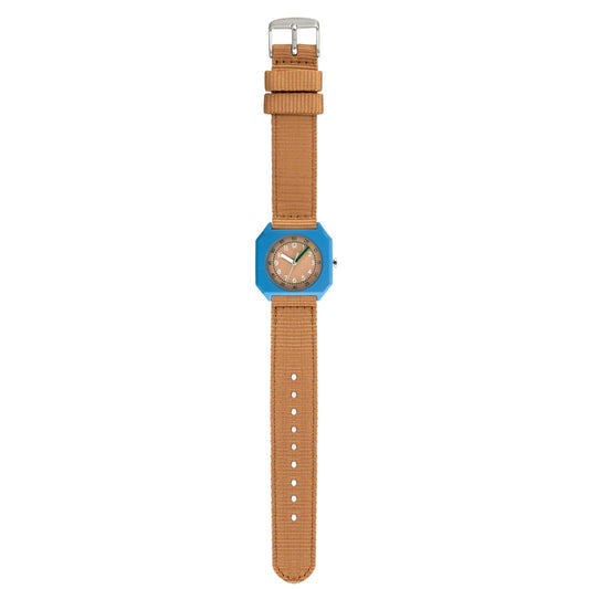 Fossil Candy White Dial Brown Leather Strap Watch for Men - ES3536