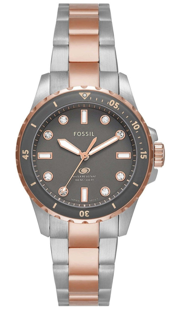 Fossil Blue Dive Three-Hand Two-Tone Stainless Steel Watch - ES5348