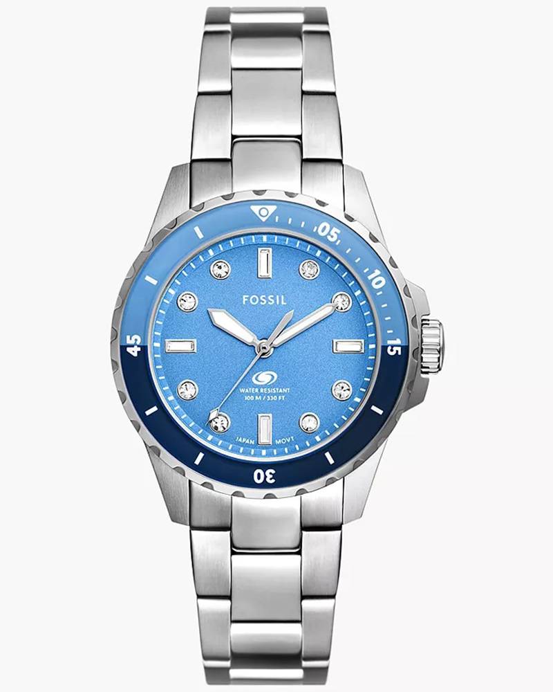 Fossil Blue Dive Three-Hand Stainless Steel Watch - ES5353