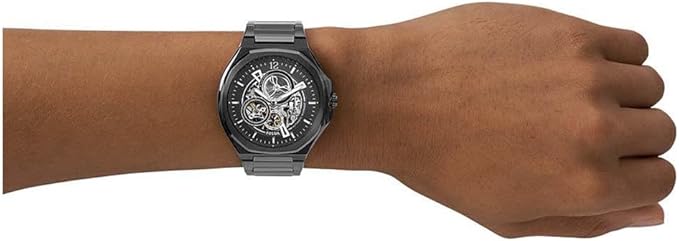 Fossil Evanston Automatic Black Stainless Steel Men's Watch - BQ2621