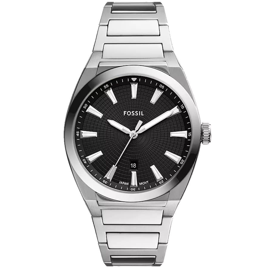 Fossil Everett Three-Hand Date Stainless Steel Men's Watch - FS5821