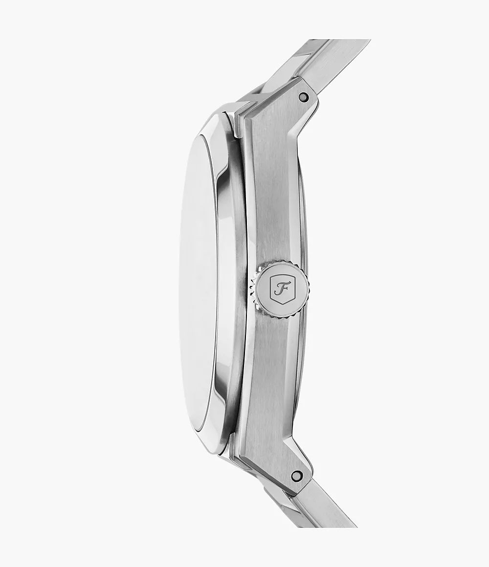 Fossil Everett Three-Hand Date Stainless Steel Watch - FS5822