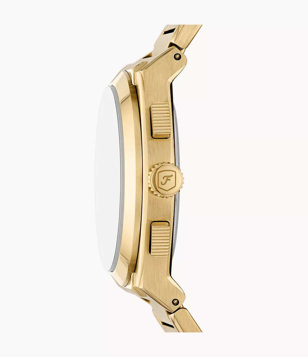 Fossil Everett Chronograph Gold-Tone Stainless Steel Watch - FS6119