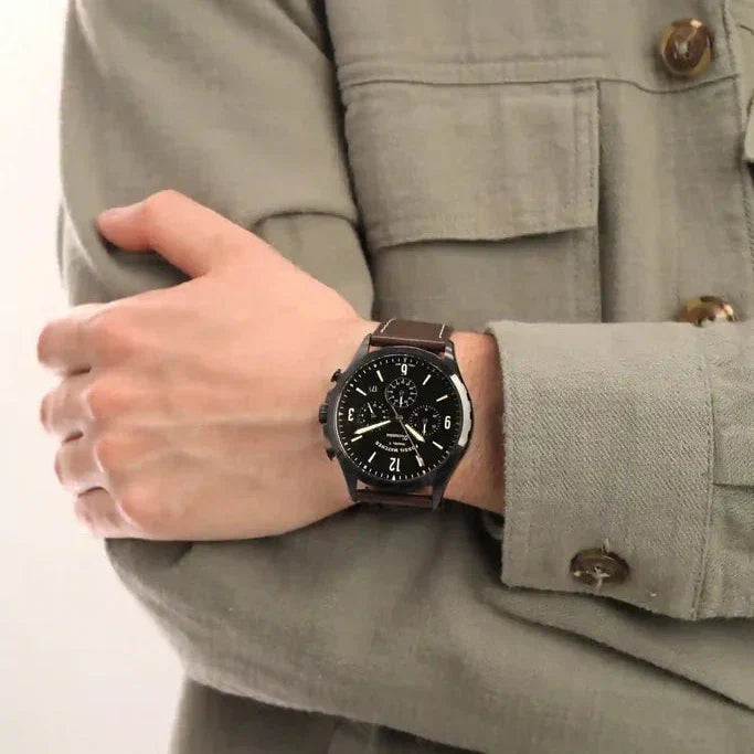Fossil Forrester Chronograph Quartz Black Dial Men's Watch FS5608