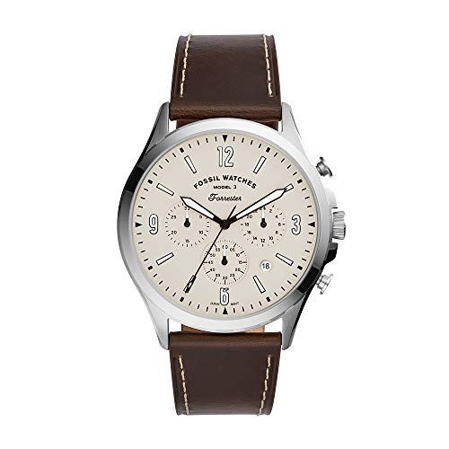 Fossil Forrester Cream Dial Men's Watch - FS5696