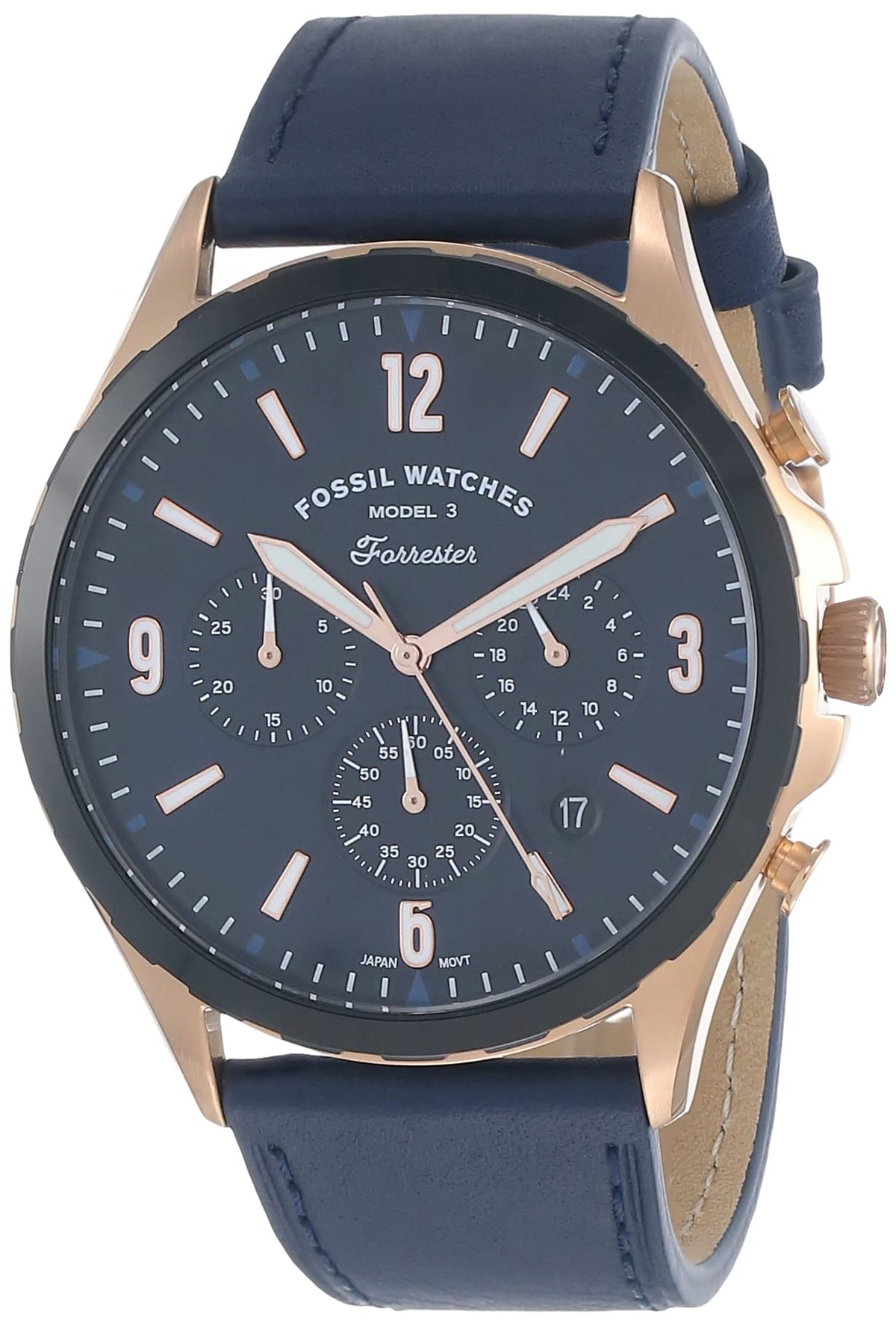 Fossil Forrester Chronograph Quartz Blue Dial Men's Watch - FS5814