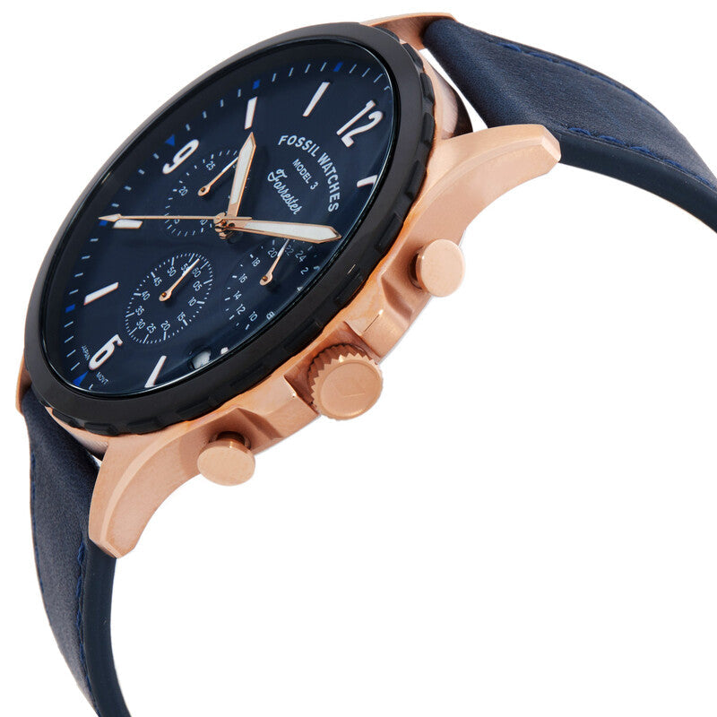 Fossil Forrester Chronograph Quartz Blue Dial Men's Watch - FS5814