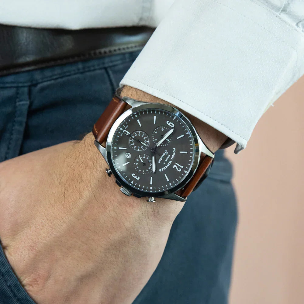 Fossil Forrester Chronograph Grey Dial Men's Watch - FS5815