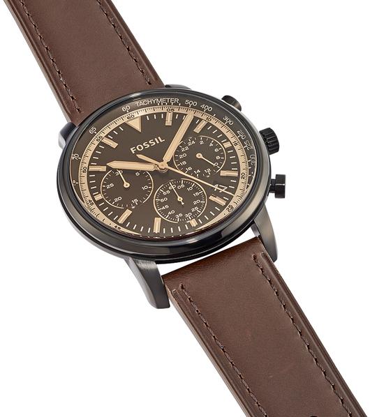 Fossil Goodwin Chronograph Quartz Black Dial Men's Watch - FS5529