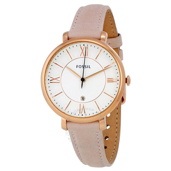 Fossil Jacqueline Three-Hand Date Blush Leather Watch - ES3988