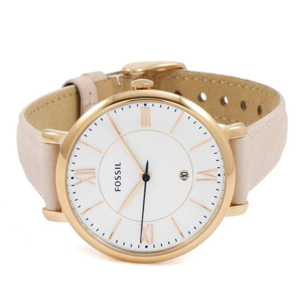 Fossil Jacqueline Three-Hand Date Blush Leather Watch - ES3988