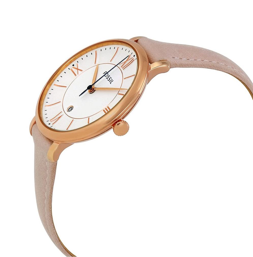 Fossil Jacqueline Three-Hand Date Blush Leather Watch - ES3988