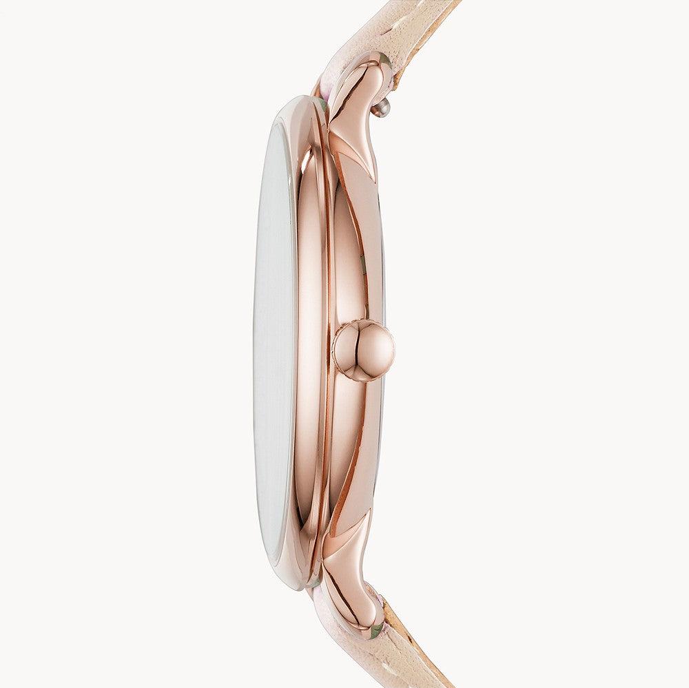 Fossil Jacqueline Three-Hand Date Blush Leather Watch - ES3988