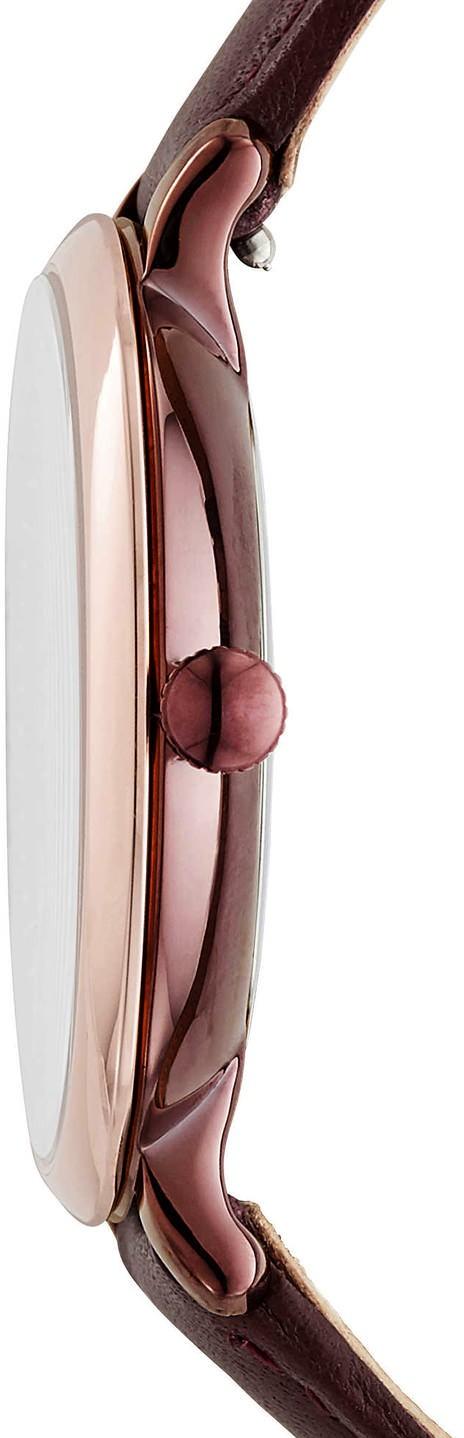 Fossil Women's Jacqueline Quartz Wine Leather Watch - ES4099