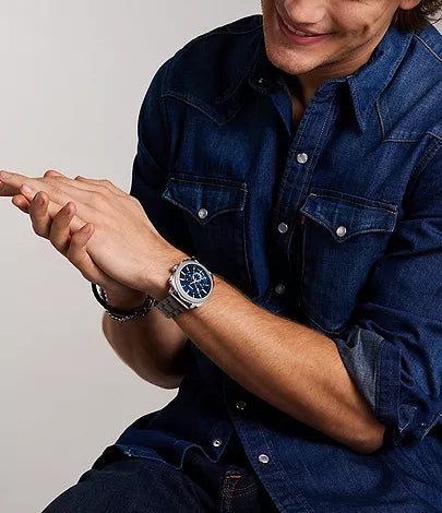 Fossil Machine Chronograph Stainless Steel Men's Watch - FS6096